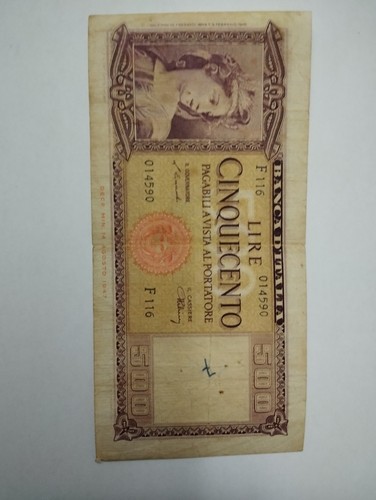 Banconota 500 lire - 500,