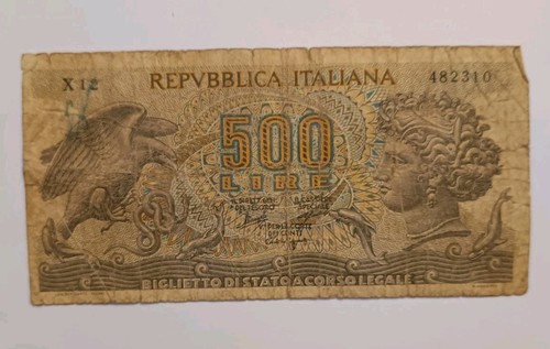 Banconota 500 lire decreto - 500,