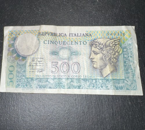 Banconota 500 lire mercurio - banconota,