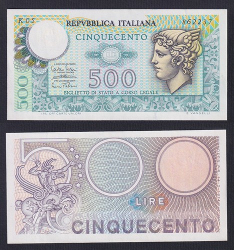 Banconota italia 500 lire - italia,