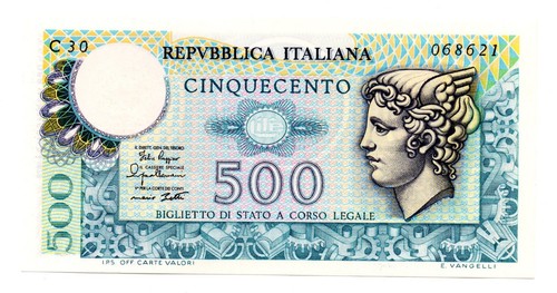 Italia banconota 500 - -, da