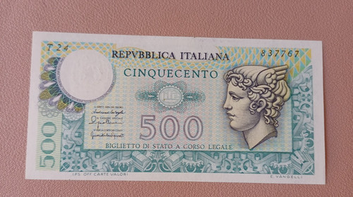 Banconota 500 lire mercurio - banconota,