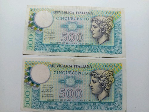 Lotto banconote 500 lire - 2,