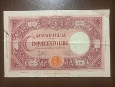 Banconota Da 500 Lire 1/08/44