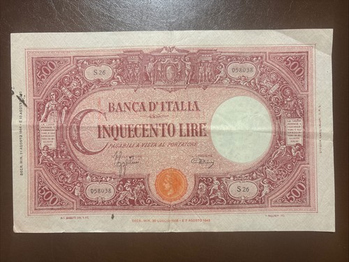 Banconota 500 lire - 500,