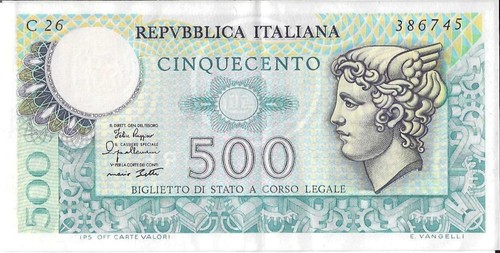 Banconota 500 lire - 500,
