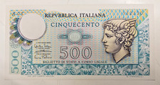 BANCONOTA 500 LIRE ITALIA