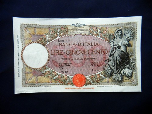 1942 italia rara banconota - 1942,