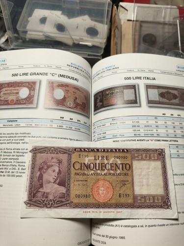 500 lire italia ornata - 500, di