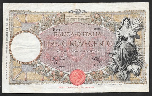 Italia banconota 500 - banconota,