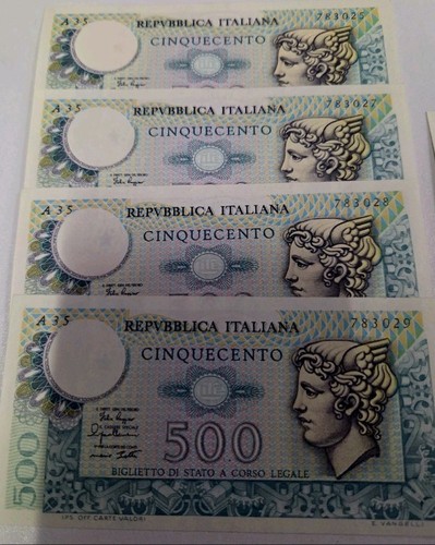 Banconote italia 500 lire - ,