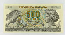 Banconota 500 Lire Aretusa