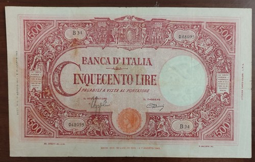 Banconota 500 lire - banconota,