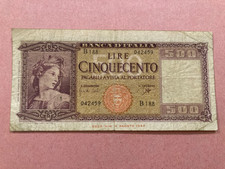 BANCONOTA 500 LIRE ORNATA DI