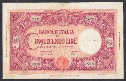 Italia banconota 500 lire - banconota,