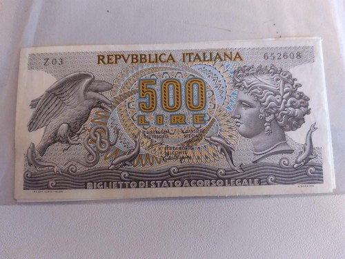 Banconota 500 lire aretusa - banconota,