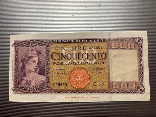 Banconota 500 lire 61 - 500,