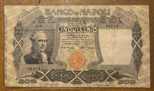 Banconota banco napoli - -,