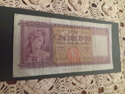 Banconota 500 lire - banconota, ornata