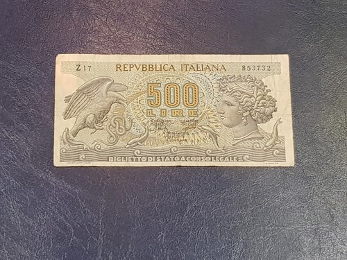 Banconota 500 lire aretusa - banconota,