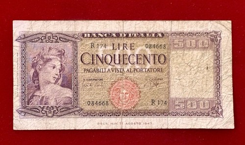 Numismatica banconota 500 - numismatica,