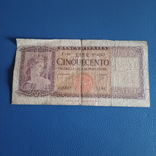 Vecchia Banconota Italiana 500