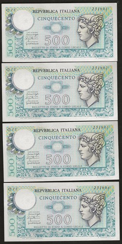 Banconota 500 lire - x, 4