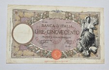 banconota 500 lire 1939
