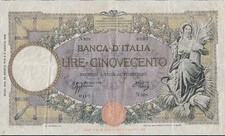 Banconota 500 Lire Vittorio