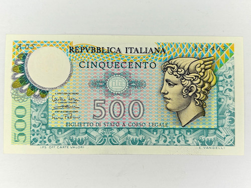 Banconota 500 lire mercurio - banconota,
