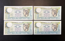 ITALIA  4 BANCONOTE REPUBBLICA