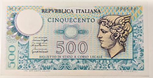 Banconota 500 lire italia - 500,