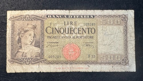 Banconota 500 lire marzo - da,