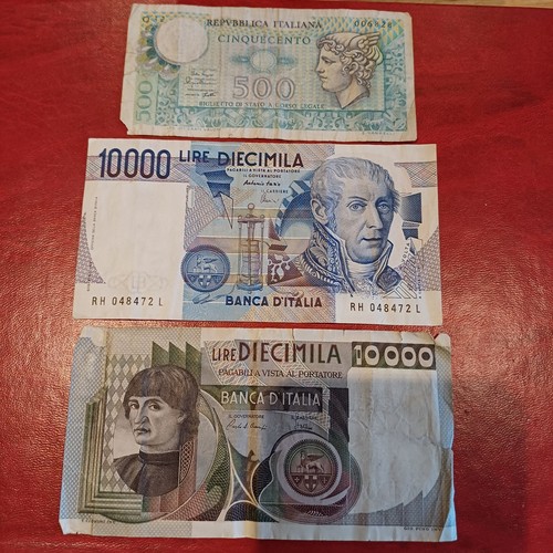 Vecchie banconote italiane - banconote,