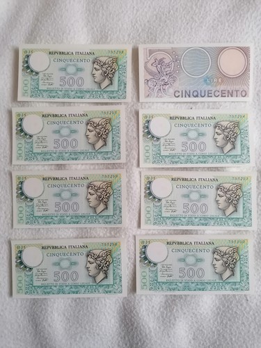 Banconota 500 lire - , mercurio