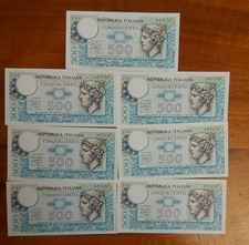 X 1 BANCONOTA 500 LIRE TESTA