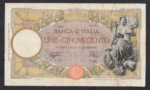 Italia banconota 500 lire - banconota,