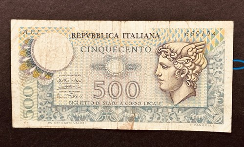 Banconota a01 500 lire - banconota, r2