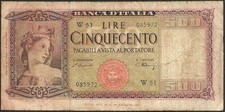Italia - Banconota Di 500 Lire
