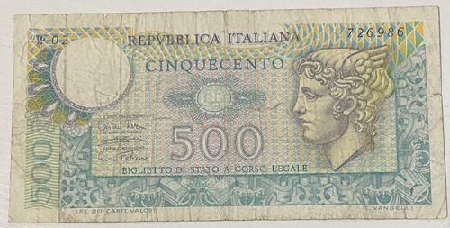 Rara banconota 500 lire - rara,