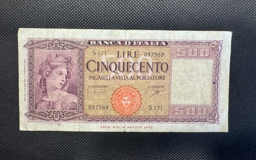Banconota 500 lire - banconota, italia