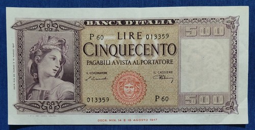 500 lire ornata - di,