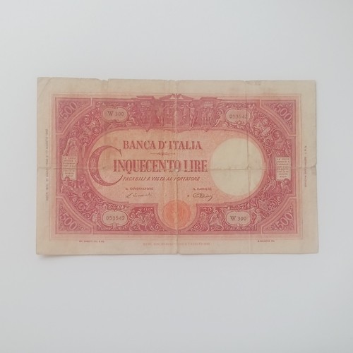 Banca italia banconota 500 - banca,