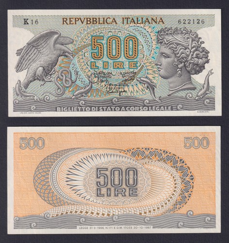 Banconota italia 500 lire - 500,