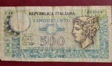 Banconota 500 Lire In Carta