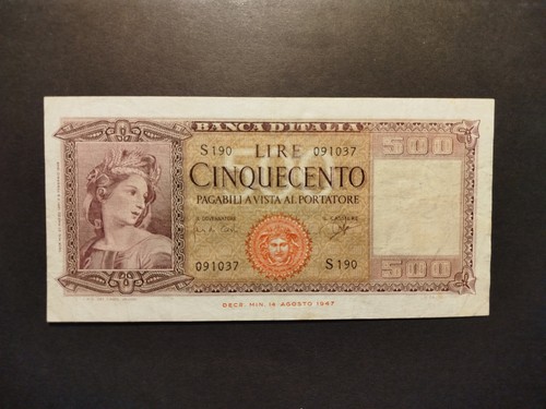 Banconota 500 lire - 500,