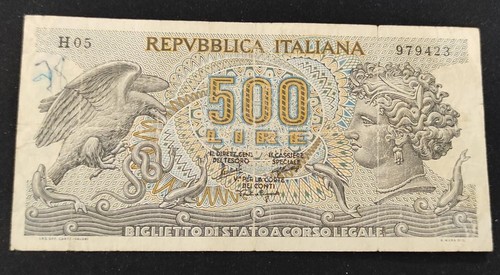 Italia banconota 500 lire - da,