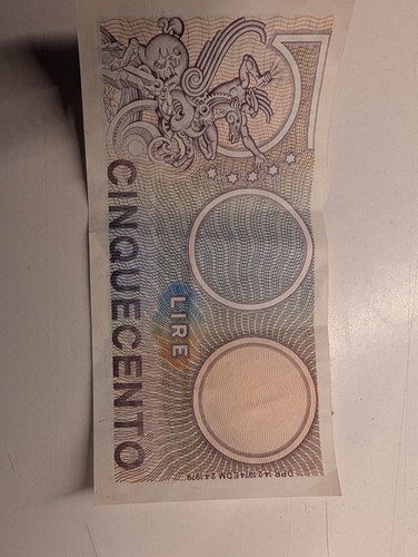 Banconota 500 lire - , campione