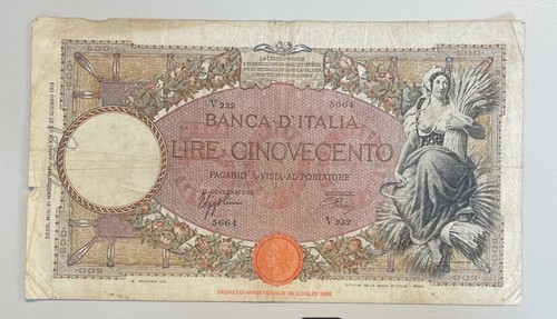 Banca italia banconota - nl*, d'italia