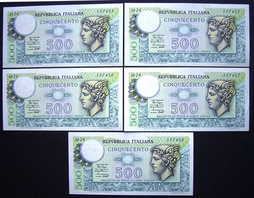 Banconote 500 lire fds serie - 500,